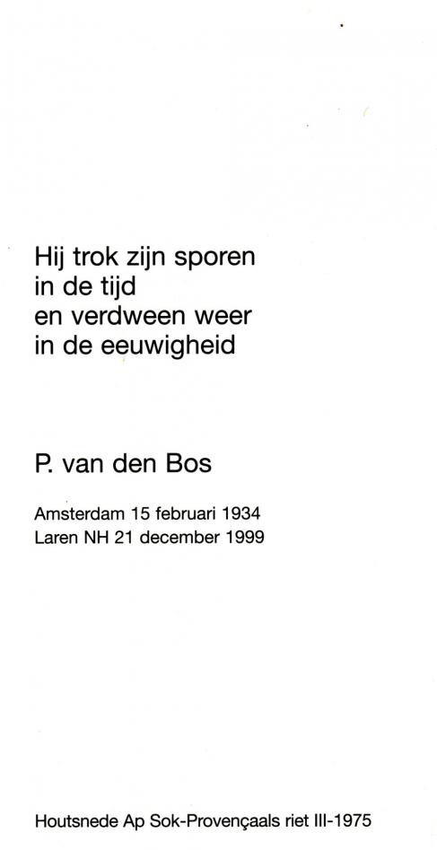 Bos, P. van den - 1934 (1)